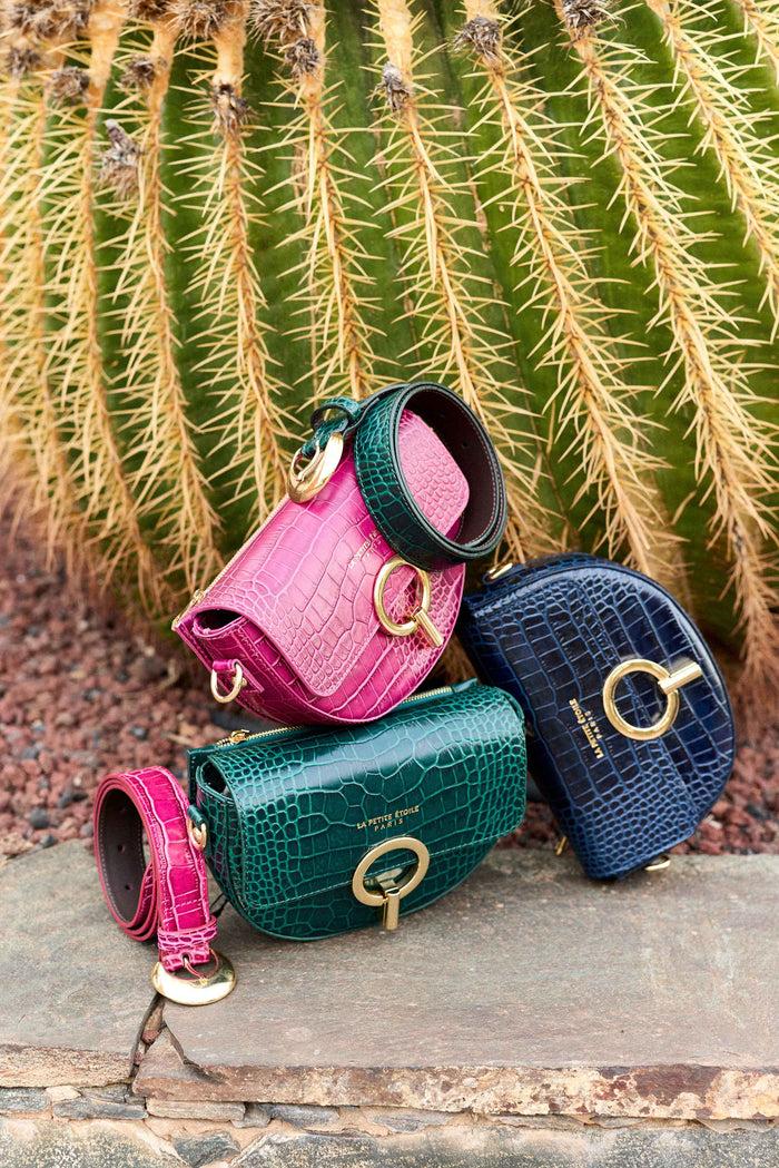 La Petite étoile Sac Jim - Croco Vert