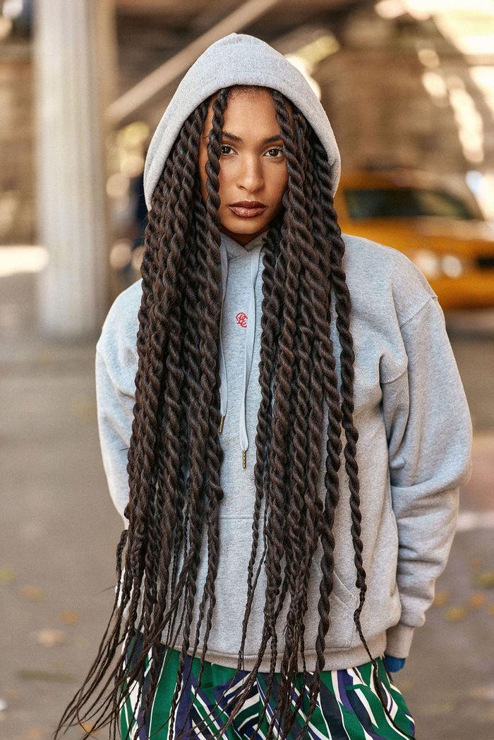 La Petite étoile Sweat-shirt à Capuche Gris - Tamara