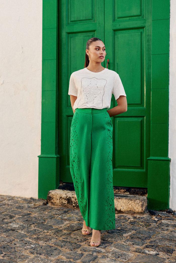 La Petite étoile T-shirt Brodé écru - Thessa