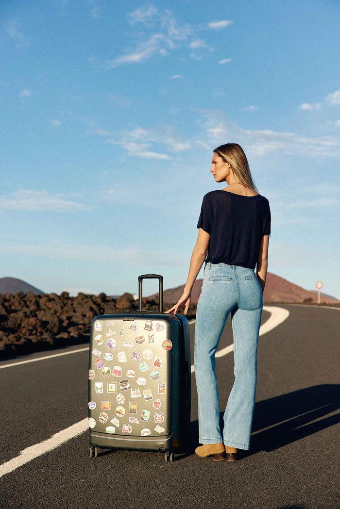 La Petite étoile T-shirt Col Rond Marine - Tia