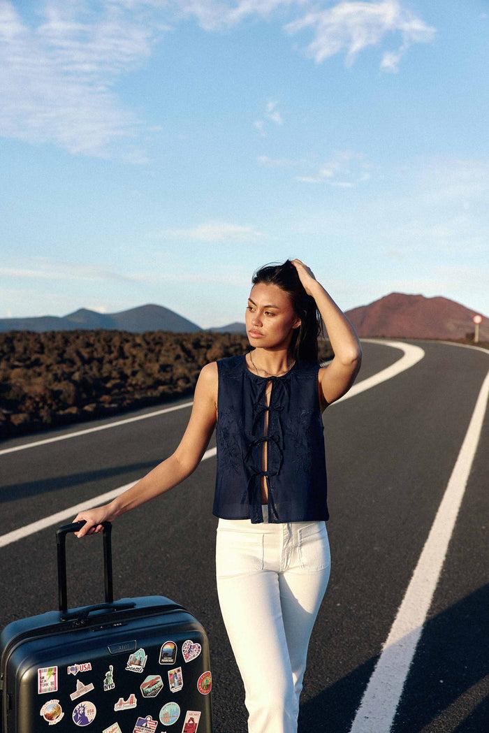 La Petite étoile Top Sans Manches Marine - Tery