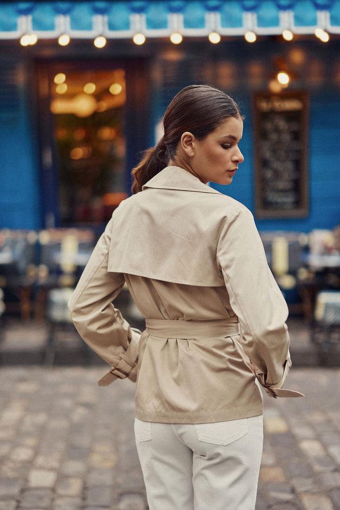 La Petite étoile Trench Court Beige - Narago