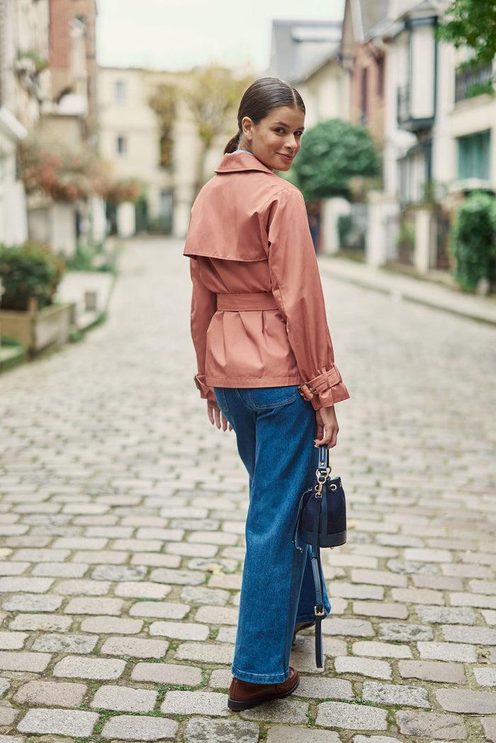 La Petite étoile Trench Court Vieux Rose - Narago