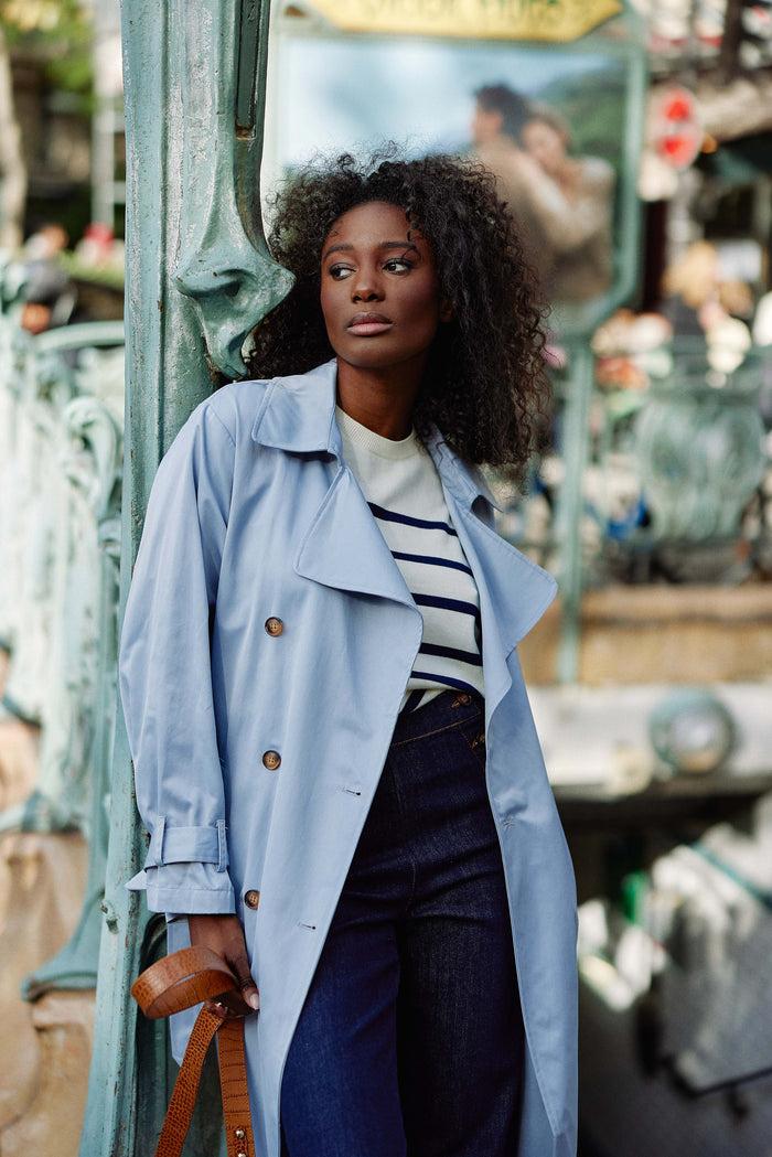 La Petite étoile Trench Long Bleu Ciel - Farago