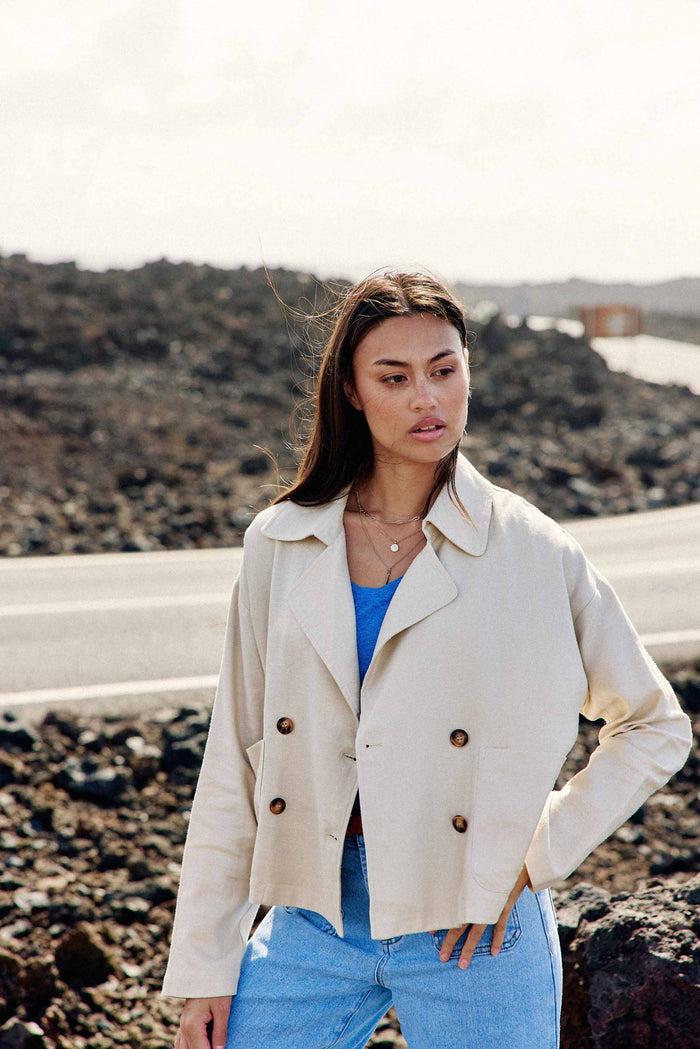 La Petite étoile Veste Croisé Beige - Verly