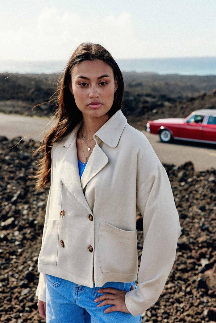 La Petite étoile Veste Croisé Beige - Verly