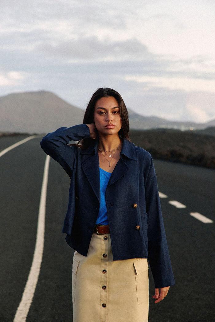 La Petite étoile Veste Croisée Marine - Verly