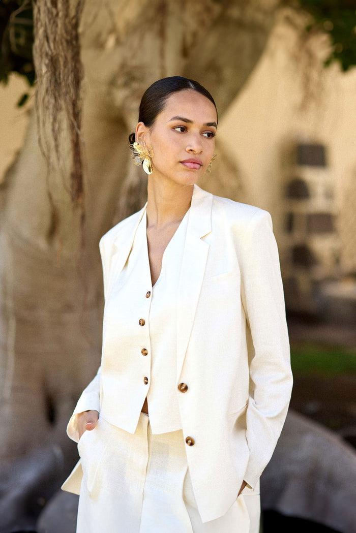 La Petite étoile Veste De Tailleur Ivoire - Voliane
