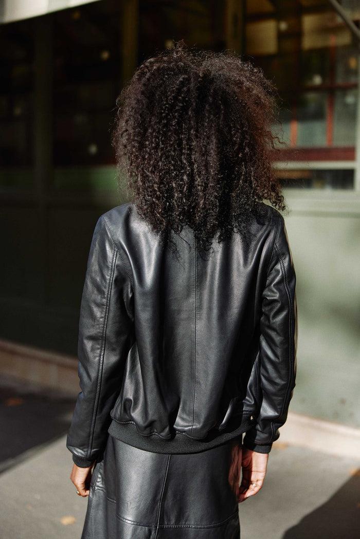 La Petite étoile Veste En Cuir Noir - Volene