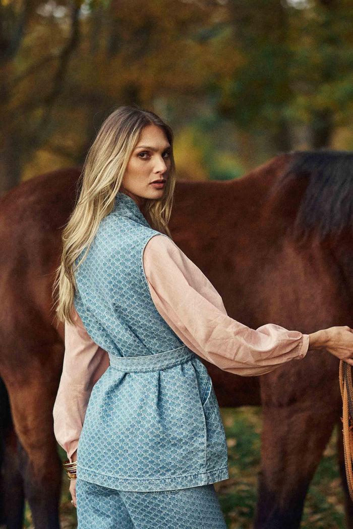 La Petite étoile Veste En Denim Stone - Verany