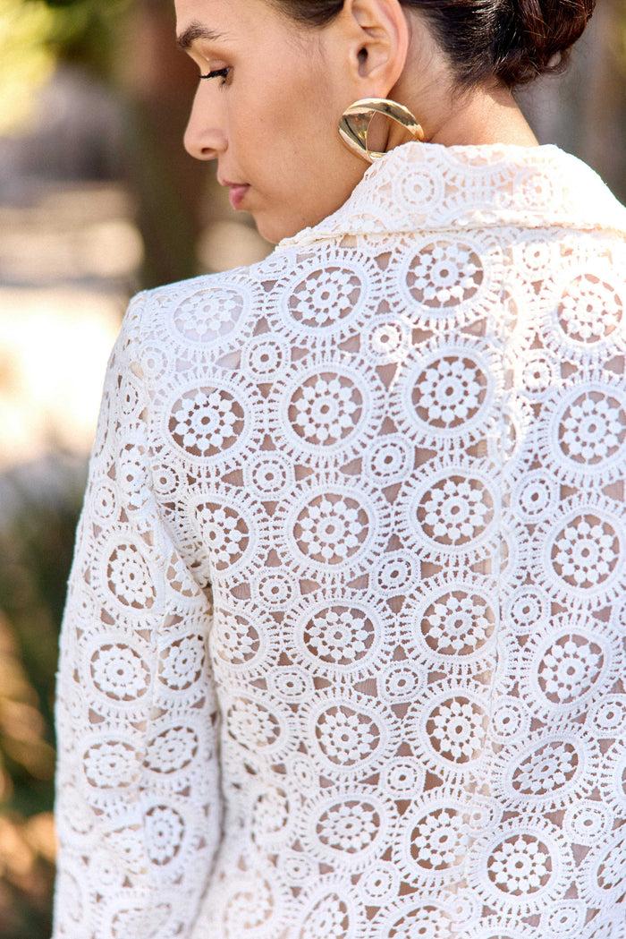 la petite étoile Veste en guipure ivoire - Valy