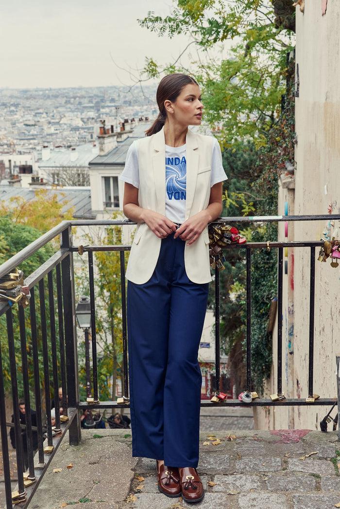 La Petite étoile Veste Sans Manches écru - Vidas