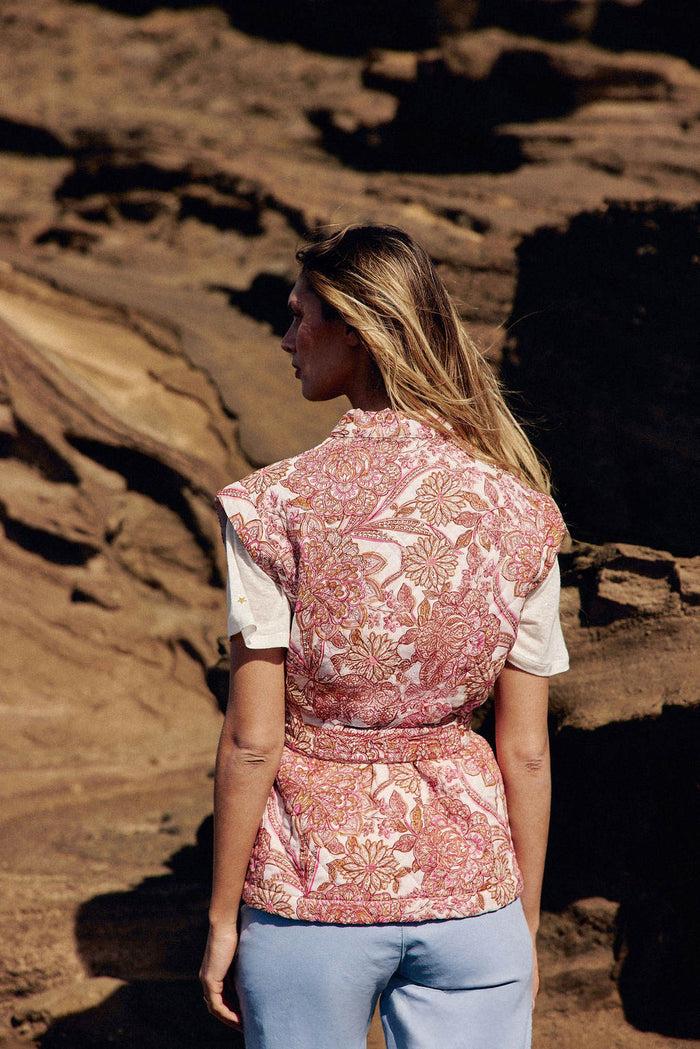 La Petite étoile Veste Sans Manches Floral - Valma