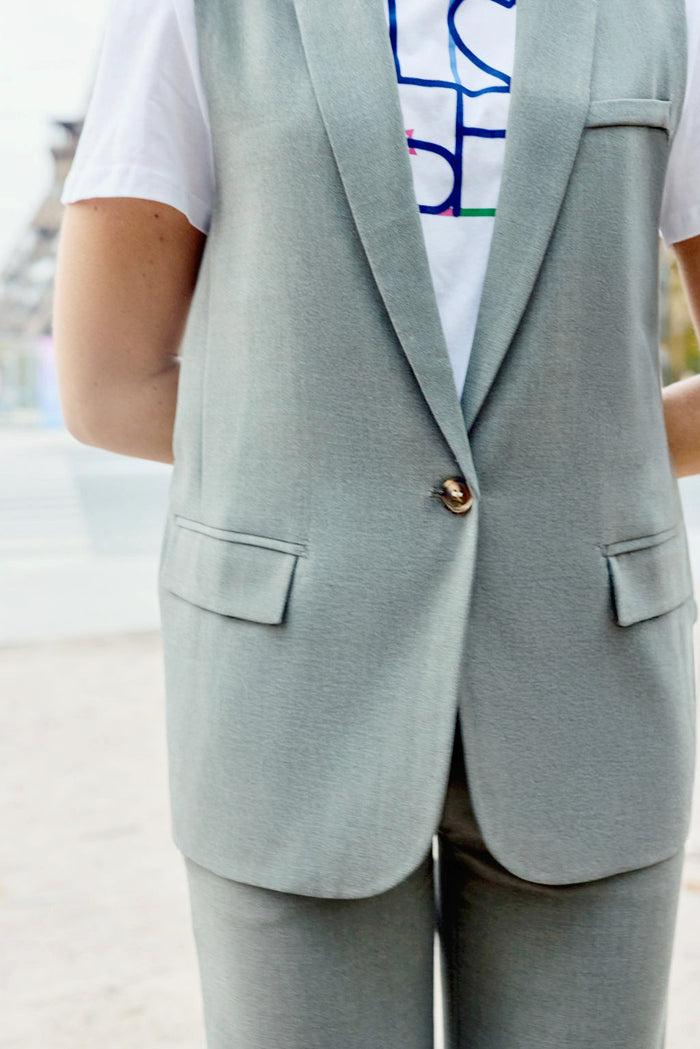 La Petite étoile Veste Sans Manches Gris - Vidas