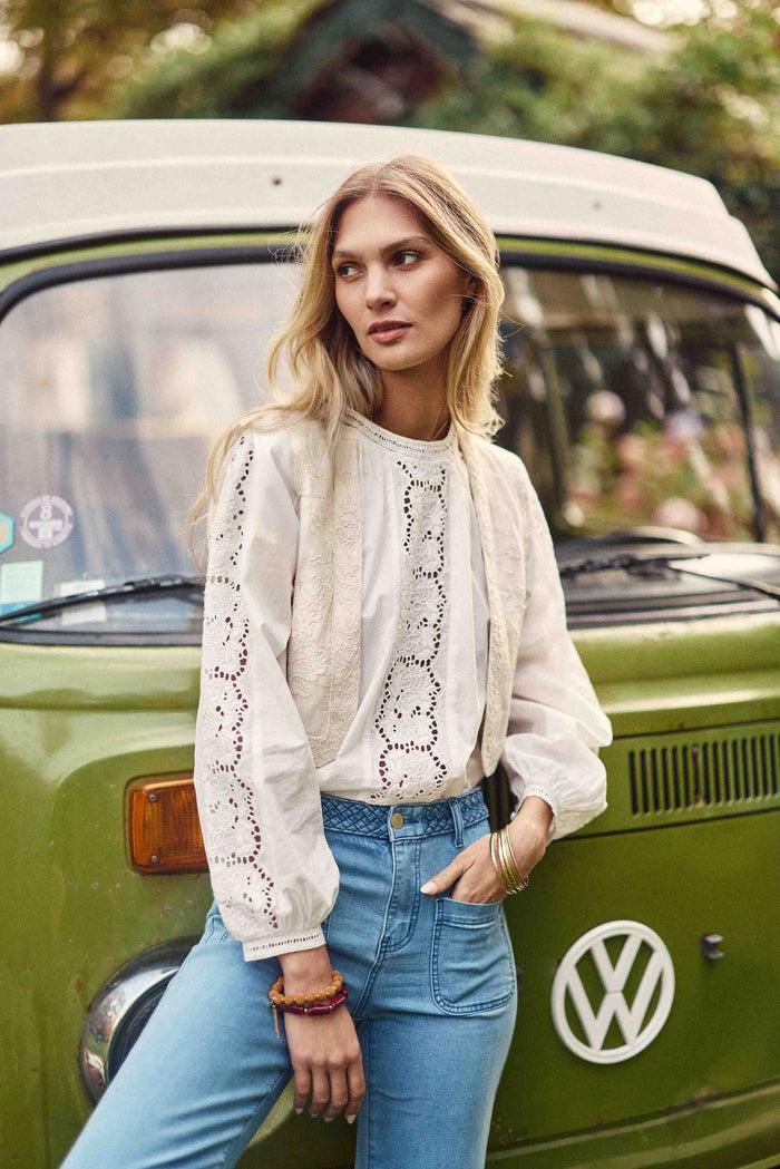 La Petite étoile Veste Sans Manches Ivoire - Vania