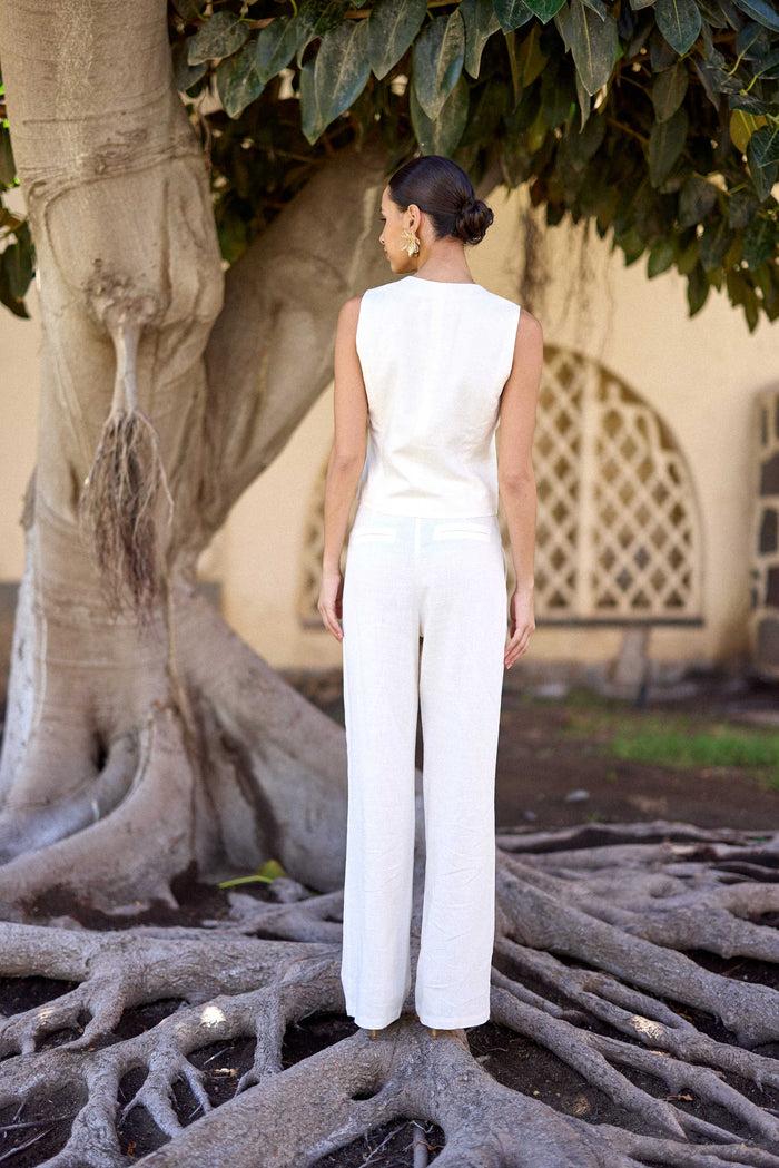 La Petite étoile Veste Sans Manches Ivoire - Volie