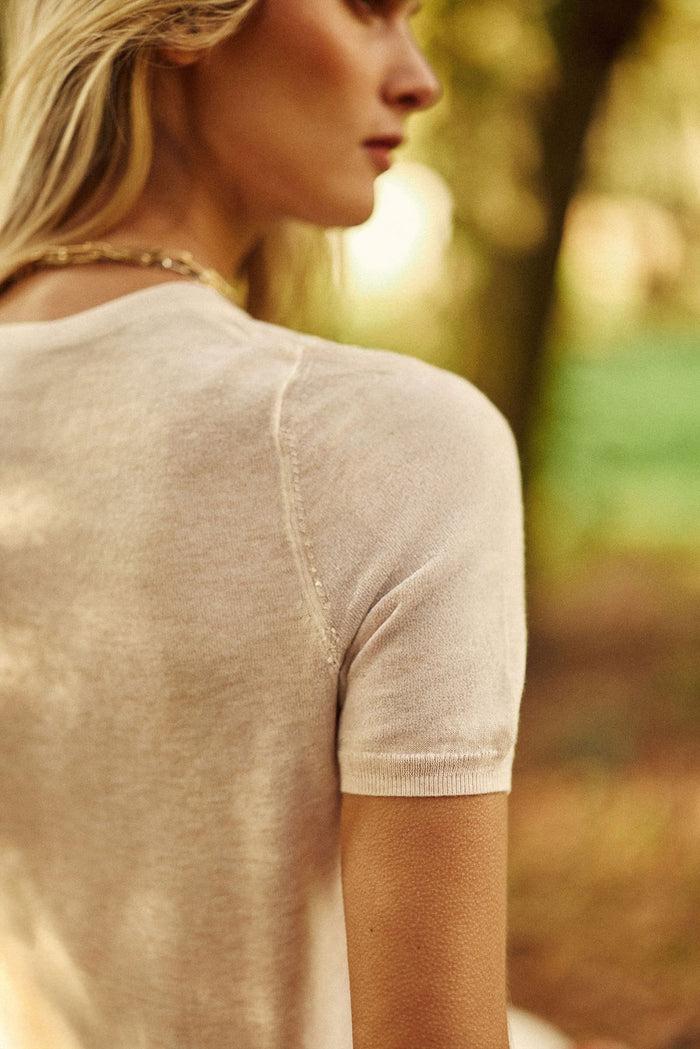 La Petite étoile Pull Manches Courtes Ivoire - Marilou