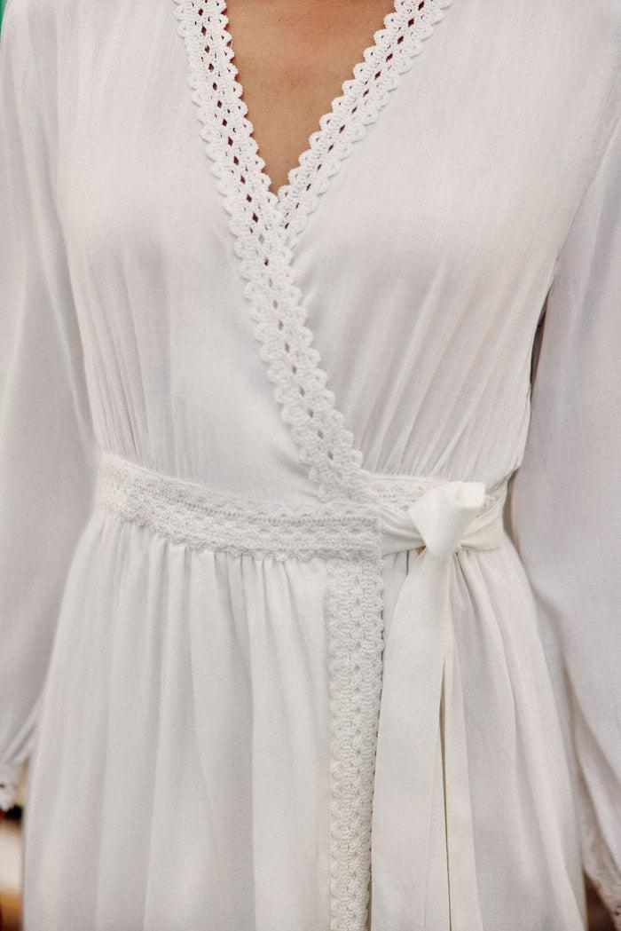 La Petite étoile Robe Courte Portefeuille Blanc - River