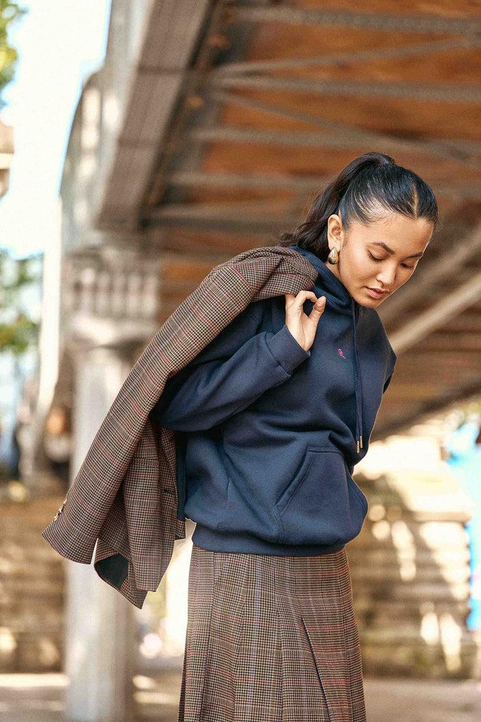 La Petite étoile Sweat-shirt à Capuche Marine - Tamara