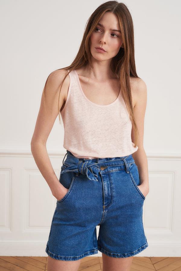 la petite francaise Short Susie double stone