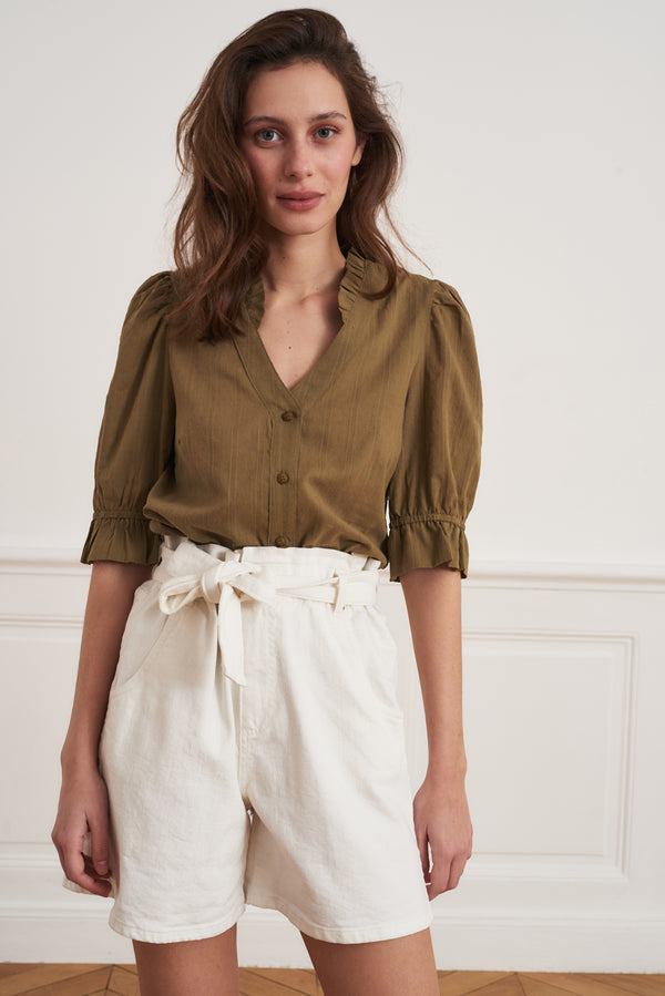 La Petite Francaise Short Susie écru