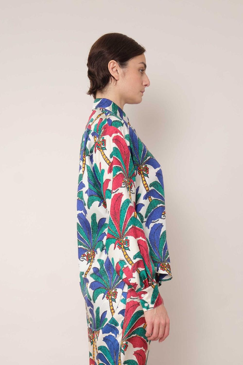 La Prestic Ouiston Chemise BROOKS – Mix Palmeraie Bleu