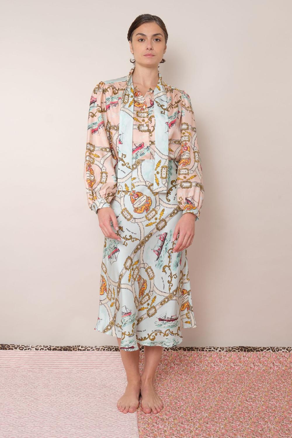 la prestic ouiston Chemise FRANCOISE – Mix Attachement rose