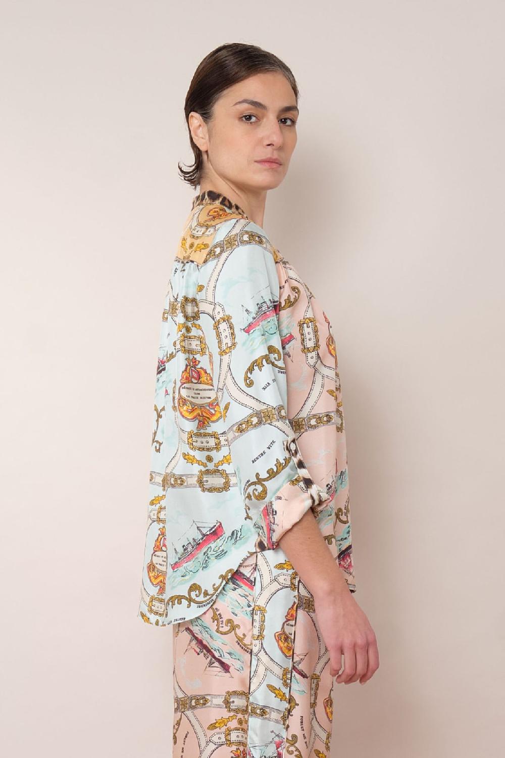 la Prestic Ouiston Chemise JEANNE – Mix Attachement Rose