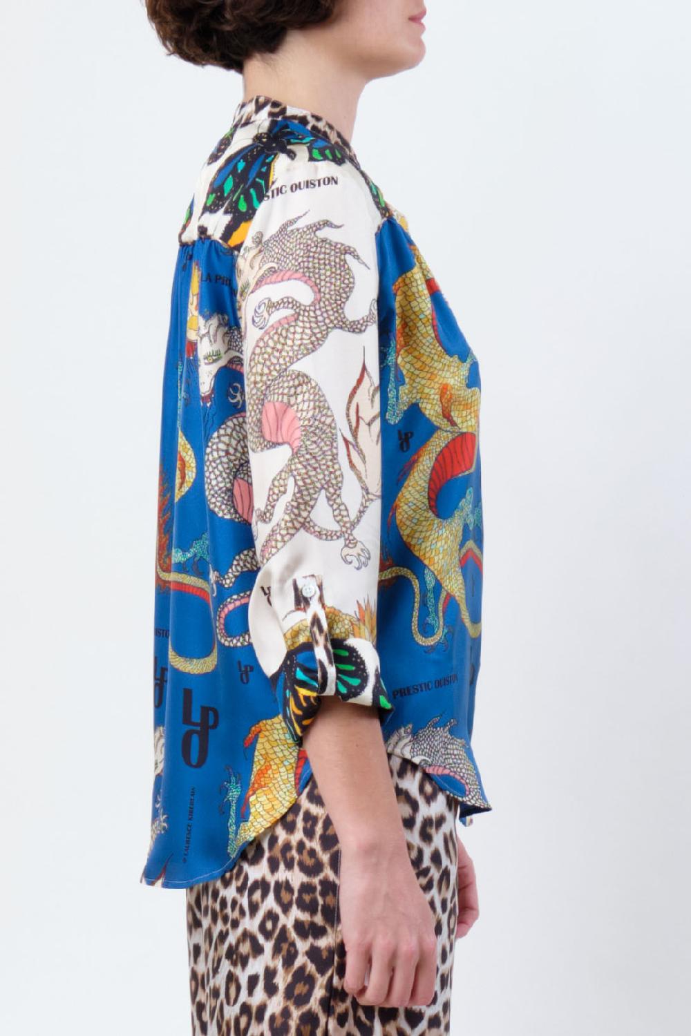 La Prestic Ouiston Chemise JEANNE – Mix Dragon LPO Bleu