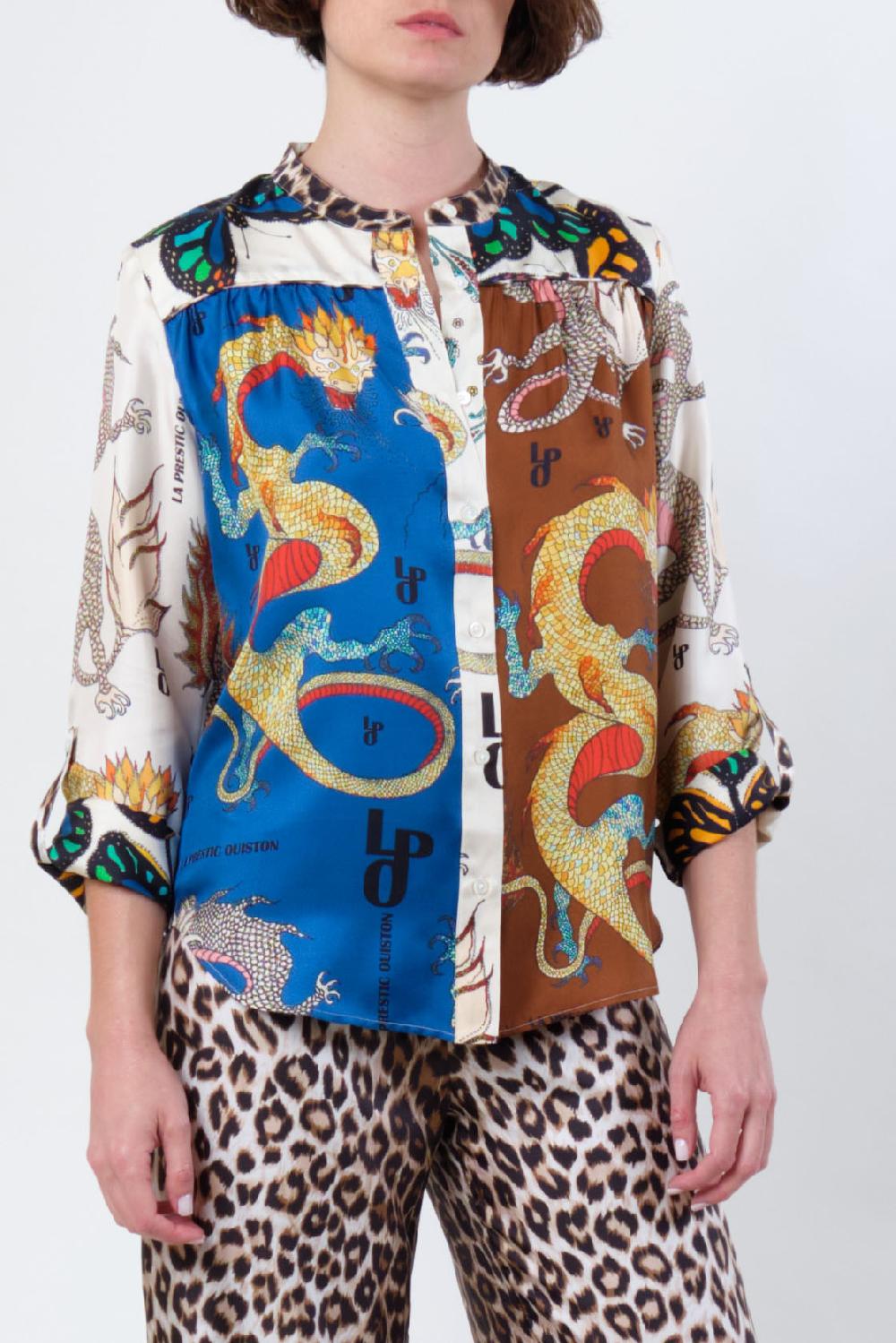 la prestic ouiston Chemise JEANNE – Mix Dragon LPO bleu