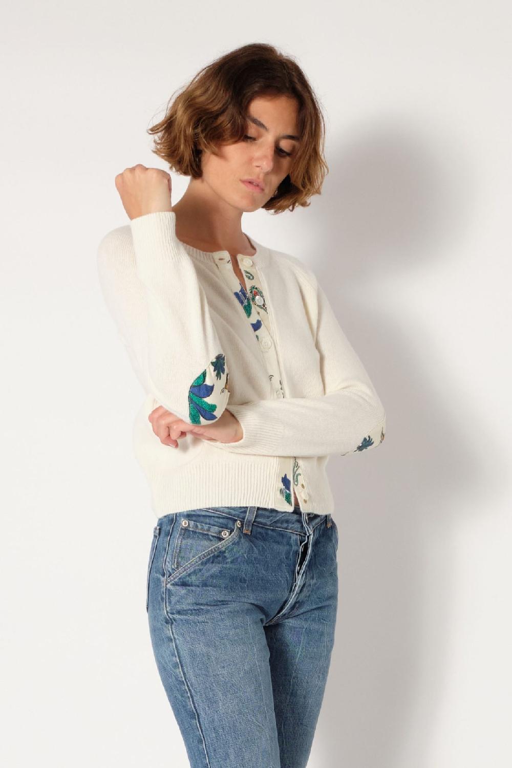 La Prestic Ouiston Cardigan LORIENT – Panna