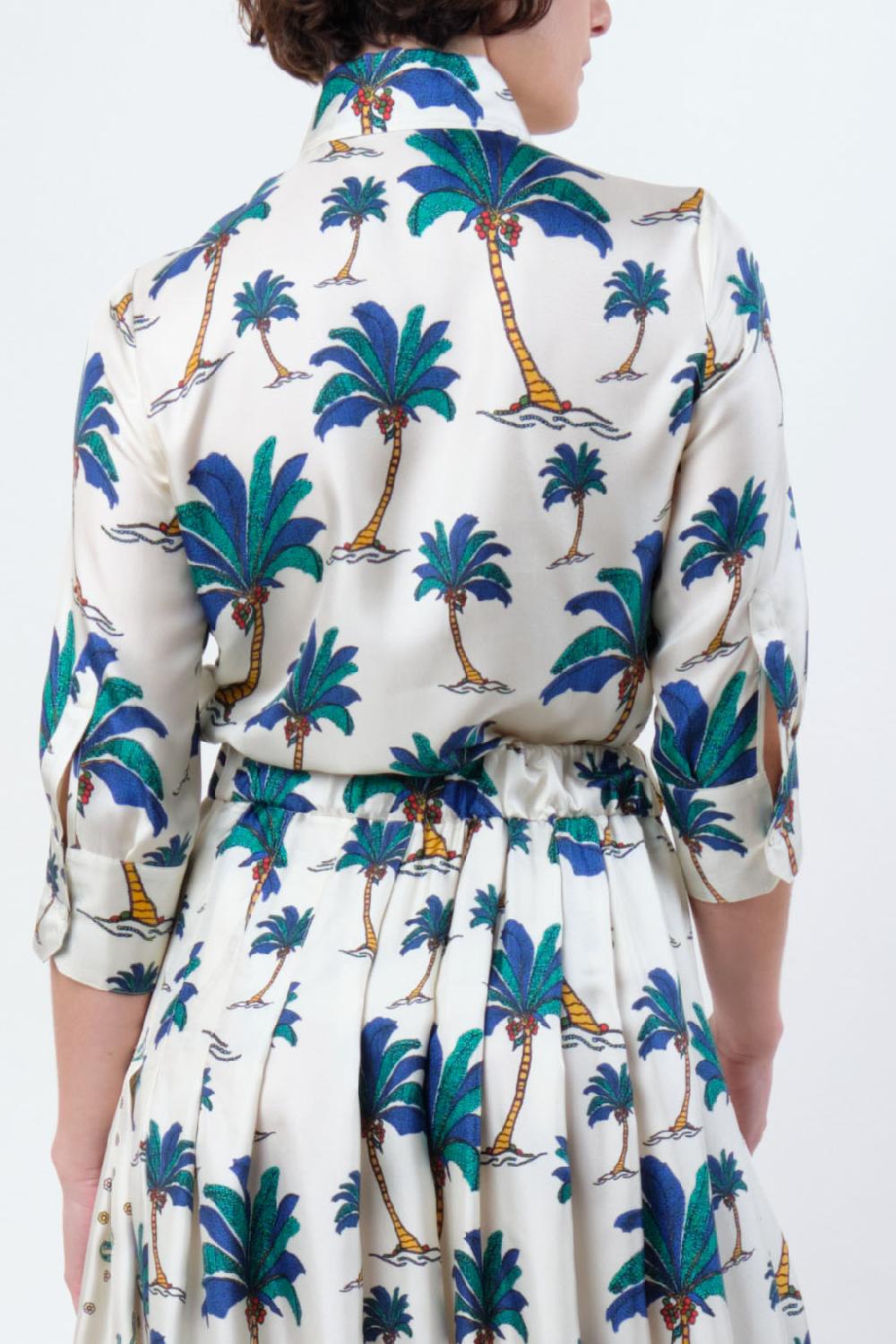 La Prestic Ouiston Chemise EMMANUELLE – Palmier Bleu