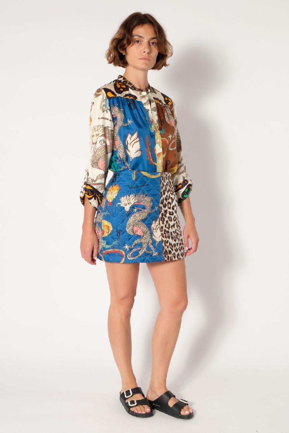 la prestic ouiston Jupe CLARA – Mix Dragons LPO bleu