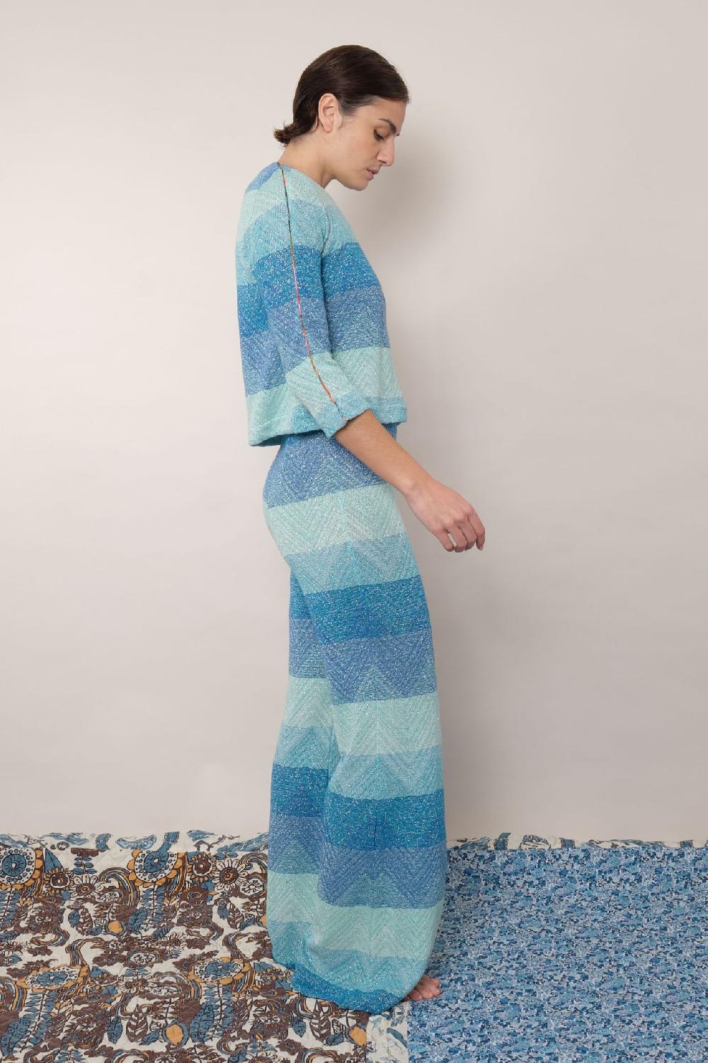 La Prestic Ouiston Pantalon GIUDECCA – Chevron Bleu