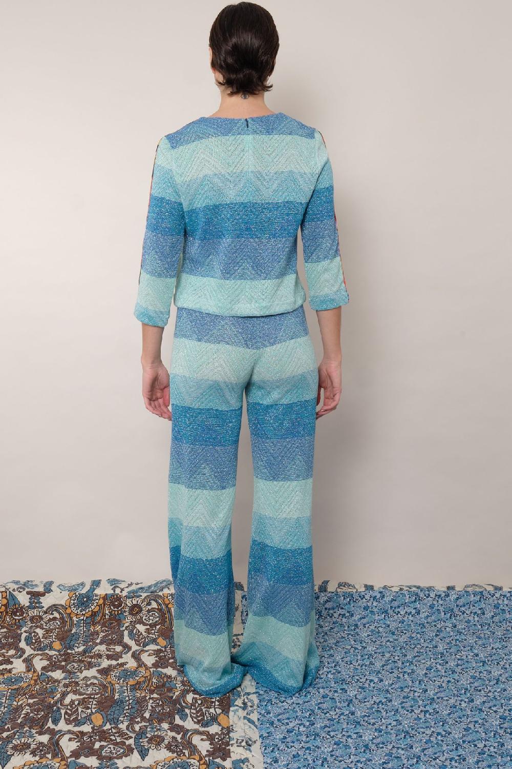 La Prestic Ouiston Pantalon GIUDECCA – Chevron Bleu