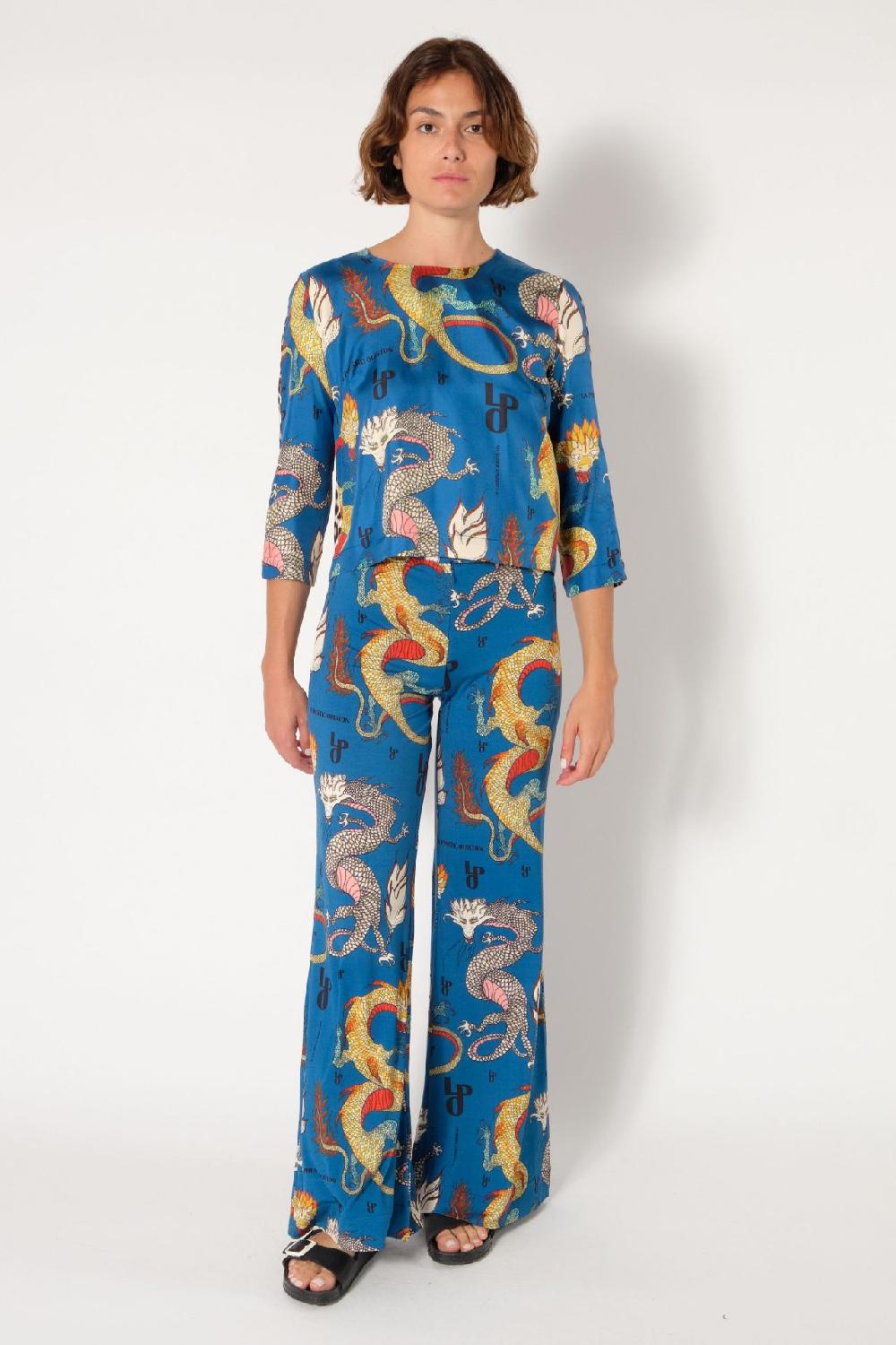 la prestic ouiston Pantalon GIUDECCA – Dragon bleu