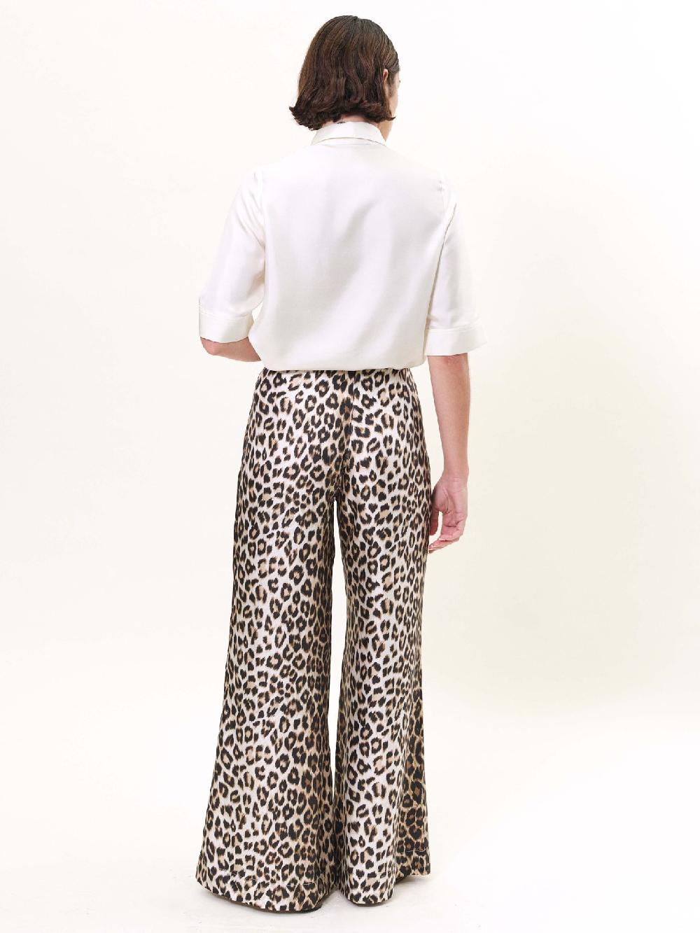 La Prestic Ouiston Pantalon GIUDECCA Soie – Panthère