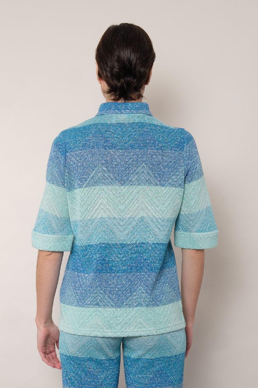 La Prestic Ouiston Polo LAUREN – Chevron Bleu