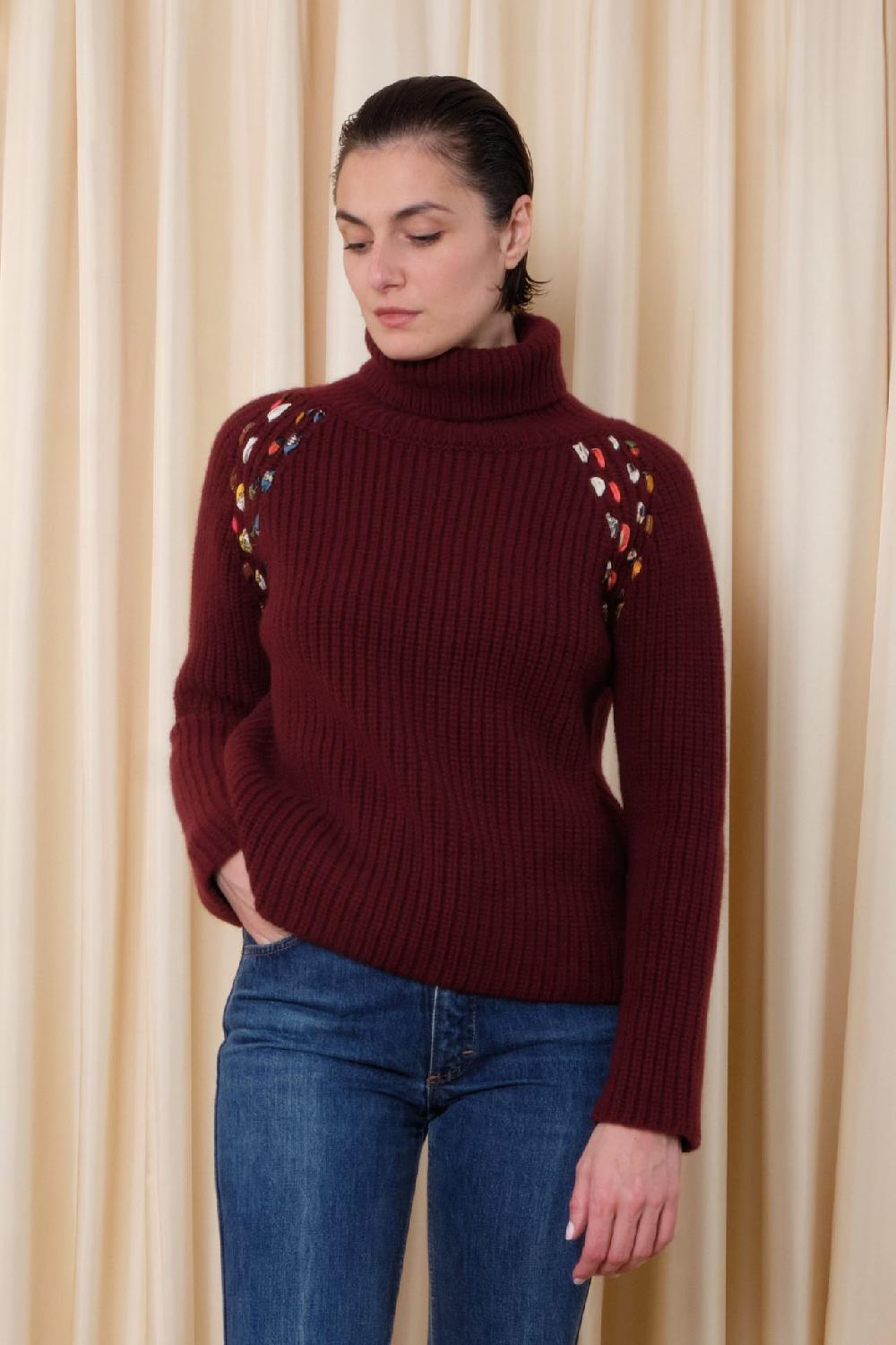La Prestic Ouiston Pull HEMINGWAY – Granata