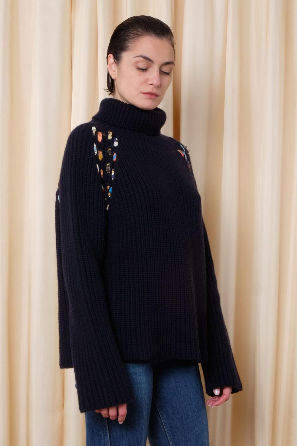 La Prestic Ouiston Pull HEMINGWAY – Navy