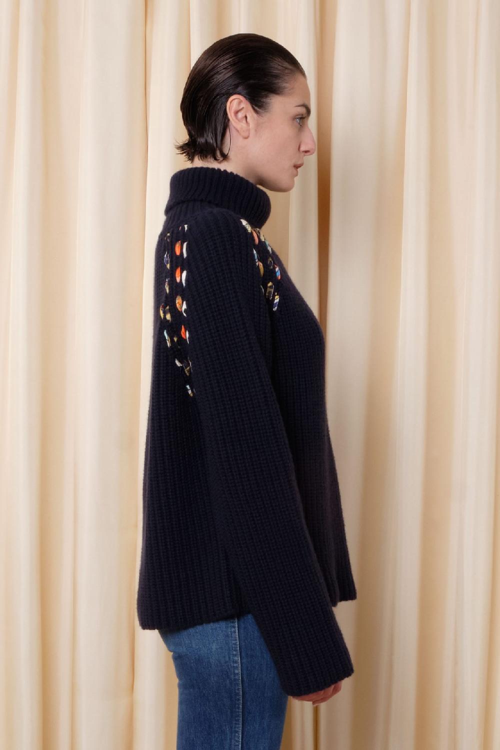 La Prestic Ouiston Pull HEMINGWAY – Navy