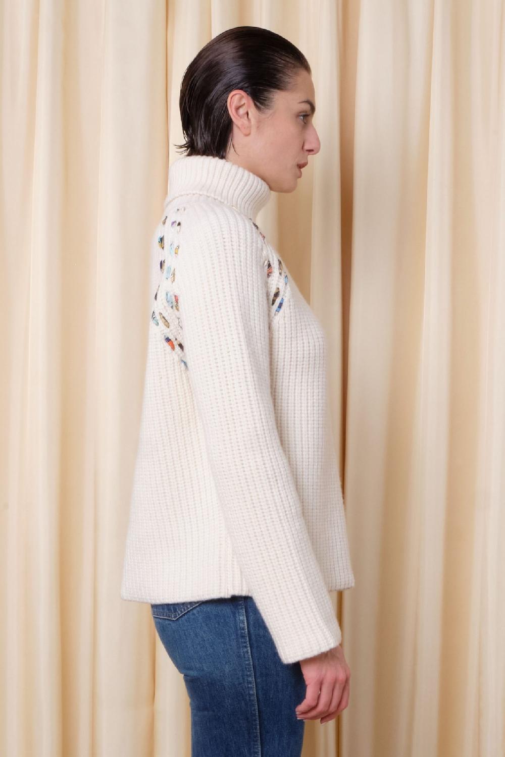 La Prestic Ouiston Pull HEMINGWAY – Panna
