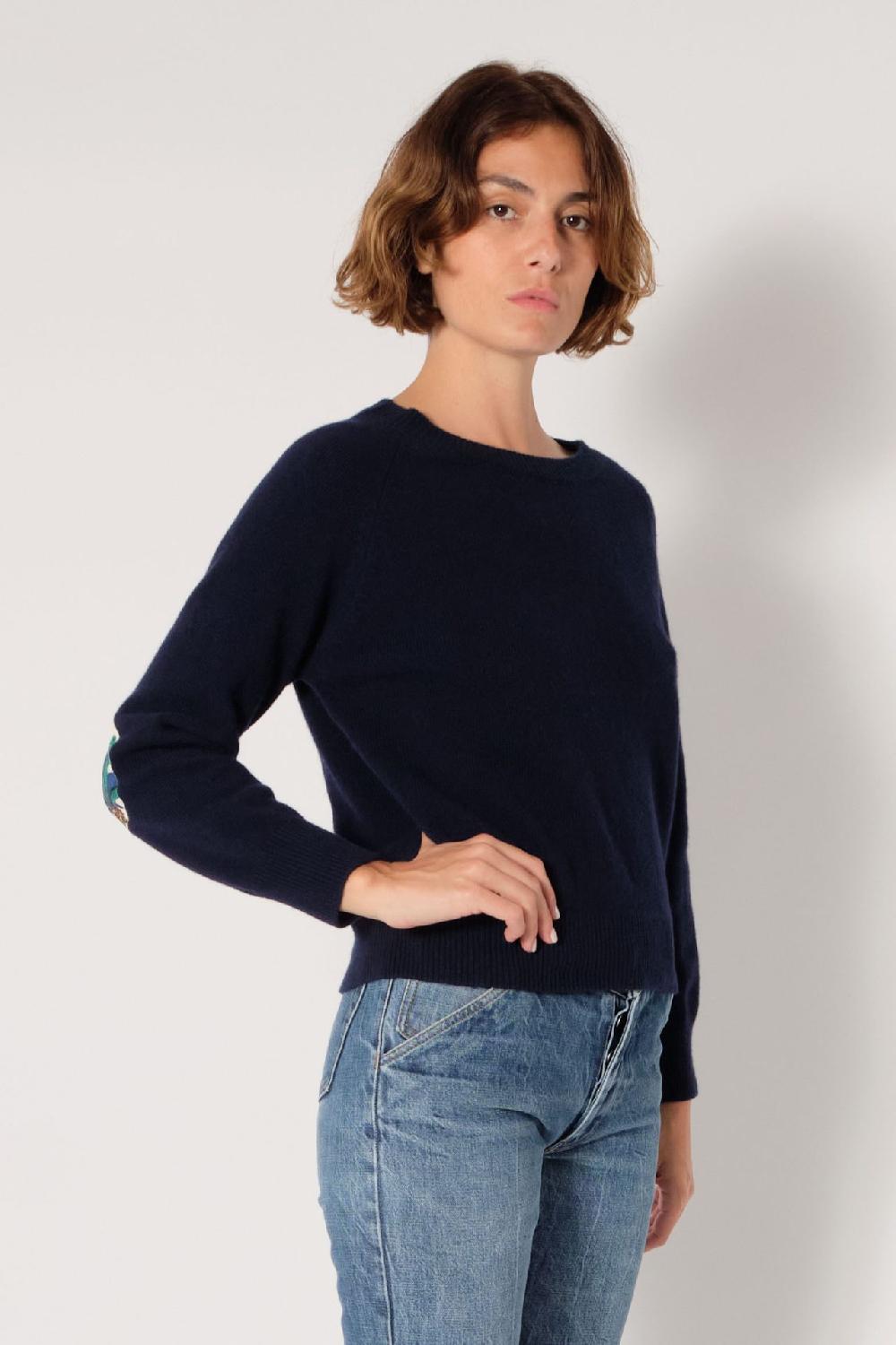 La Prestic Ouiston Pull RAS DU COU – NAVY
