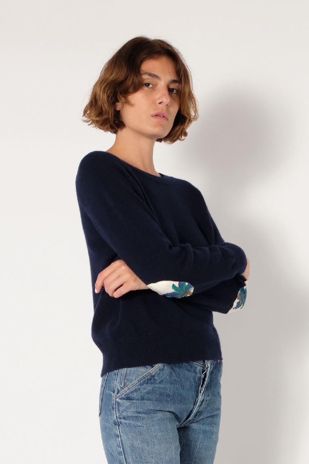 La Prestic Ouiston Pull RAS DU COU – NAVY