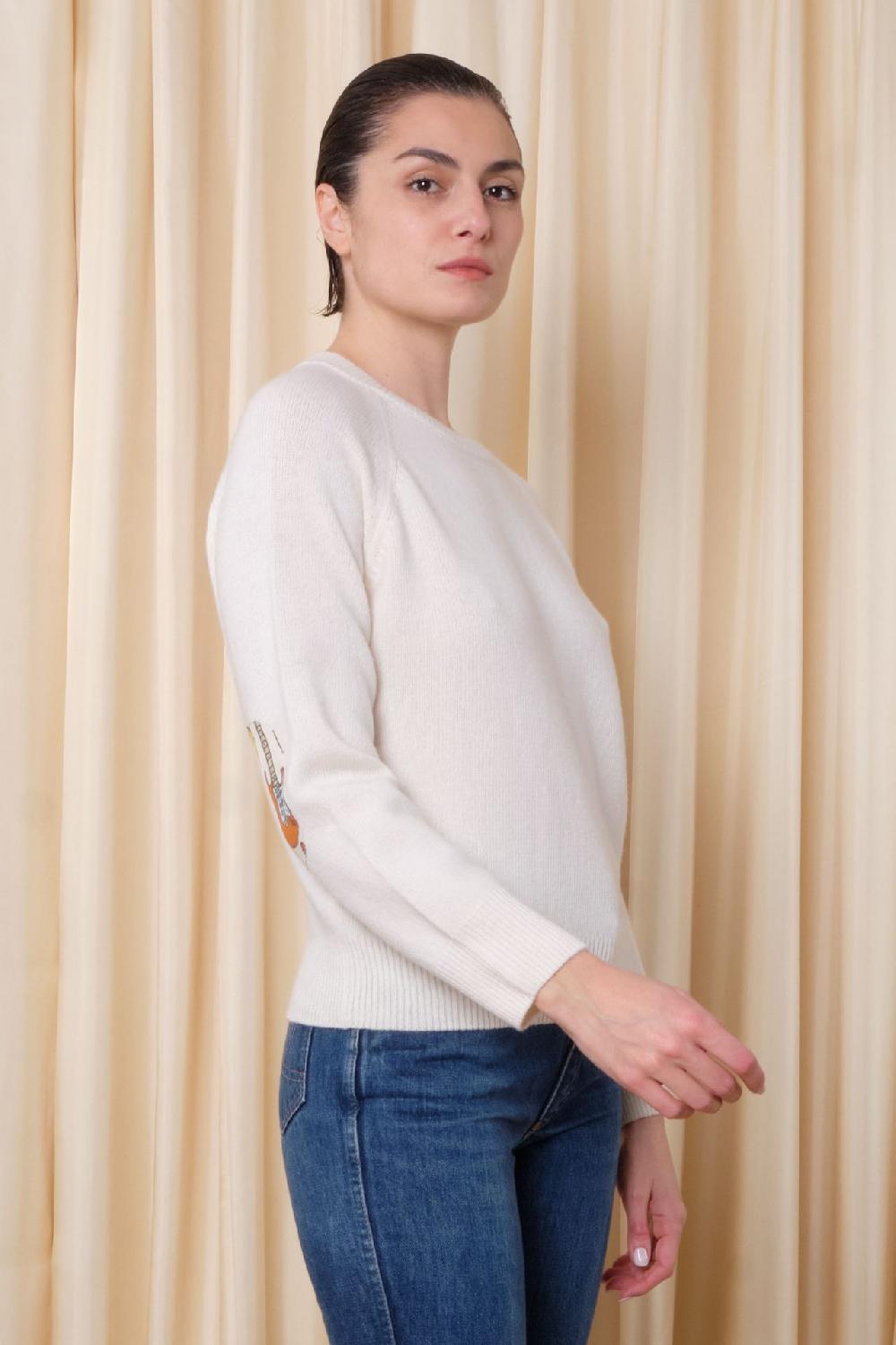 La Prestic Ouiston Pull RAS DU COU – Panna