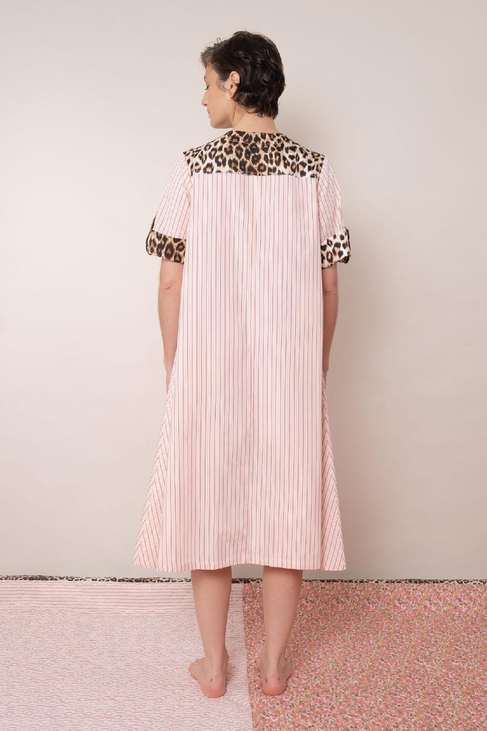 La Prestic Ouiston Robe ARRADON – Mix Raye Rose