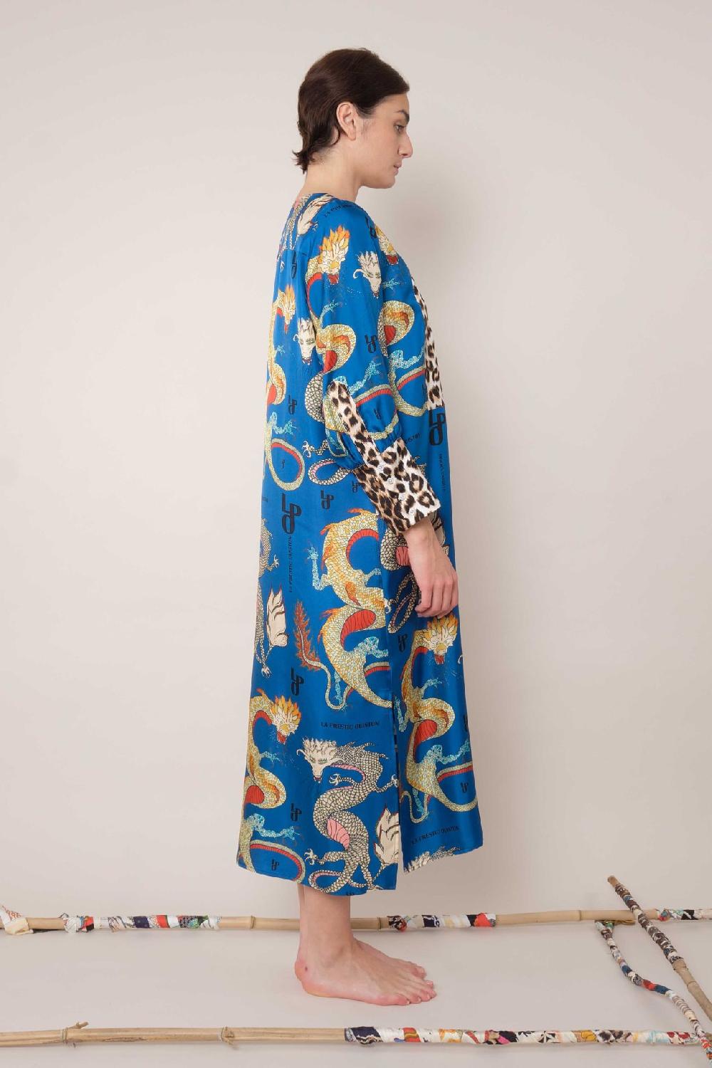 La Prestic Ouiston Robe CABOURG – Mix Dragon Bleu