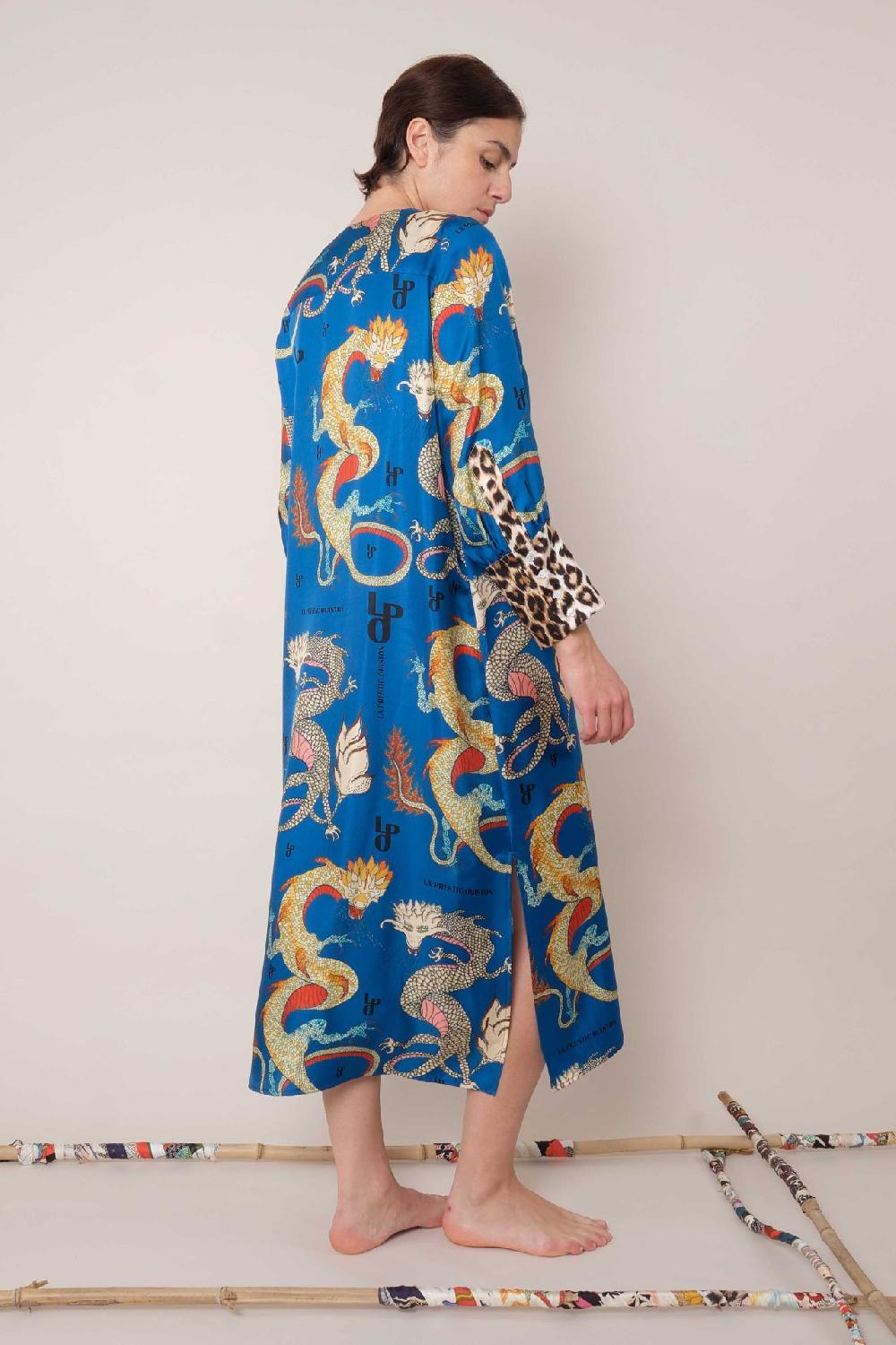 La Prestic Ouiston Robe CABOURG – Mix Dragon Bleu