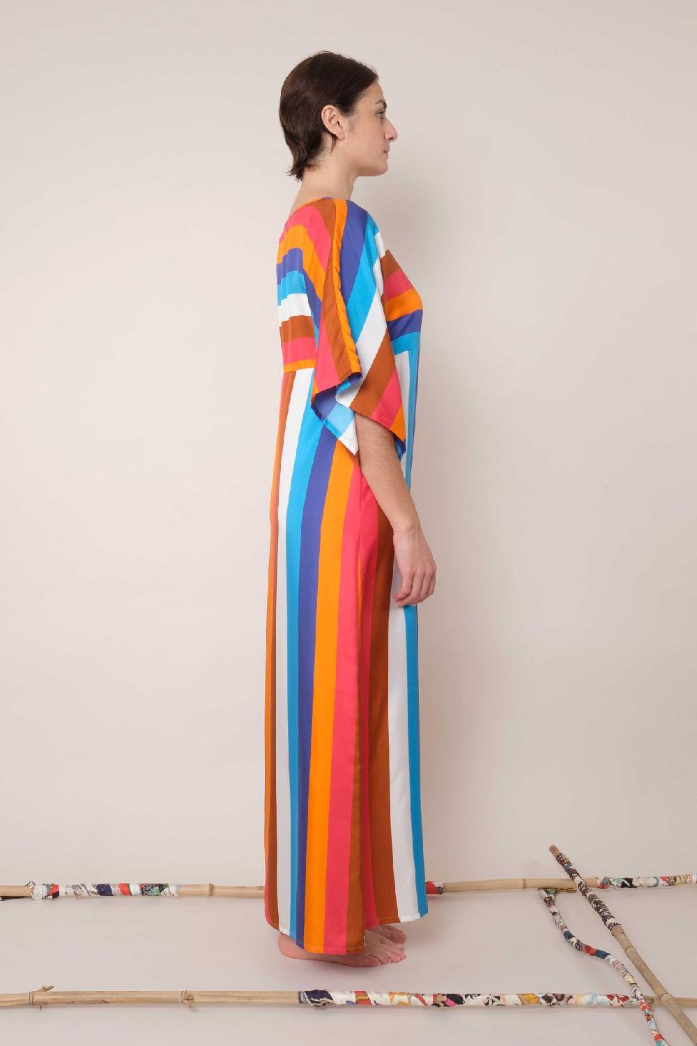 La Prestic Ouiston Robe MIDDAY – Raye Multi Epice
