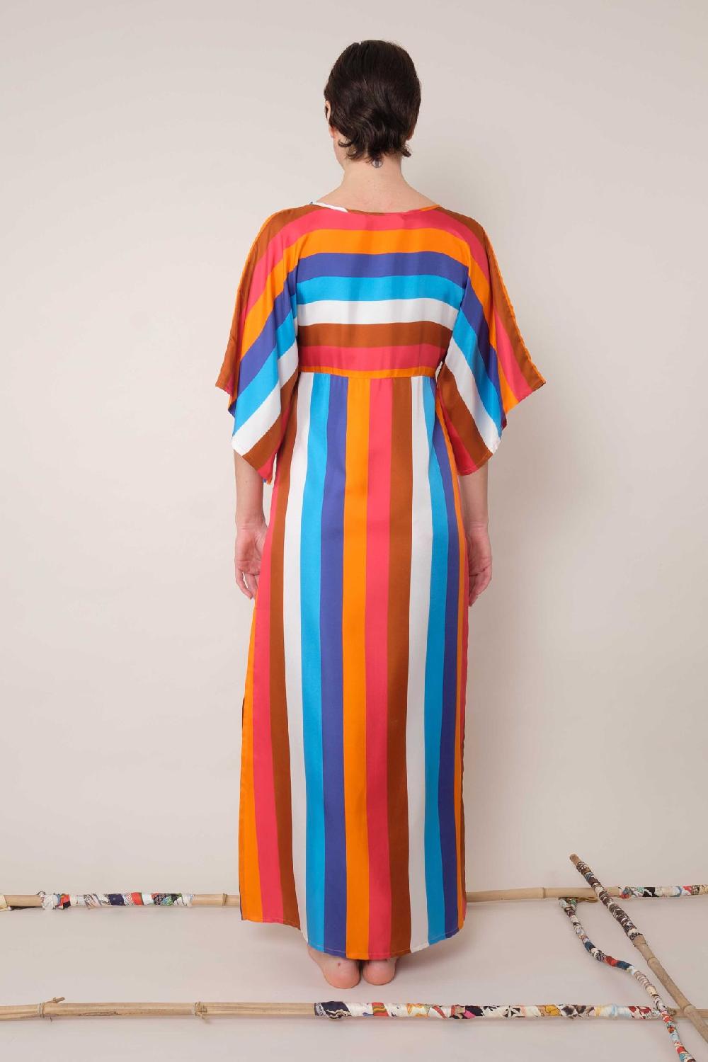 La Prestic Ouiston Robe MIDDAY – Raye Multi Epice